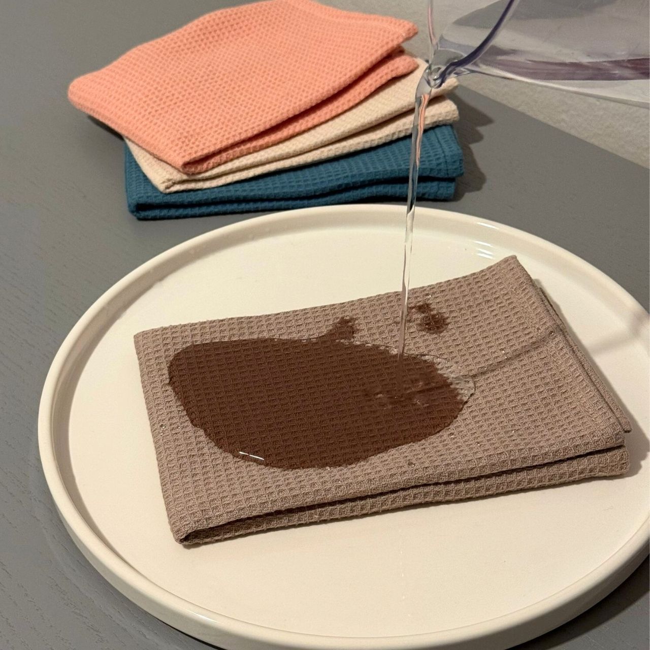 Textilkollektion in verschiedenen Farben