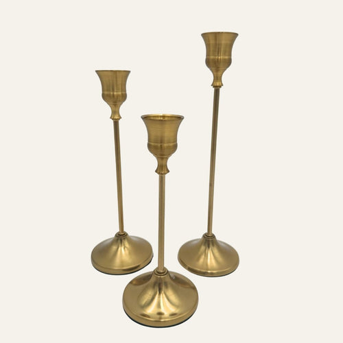 Eleganter Kerzenhalter mit schützender Filz-Unterseite – Vintora Home