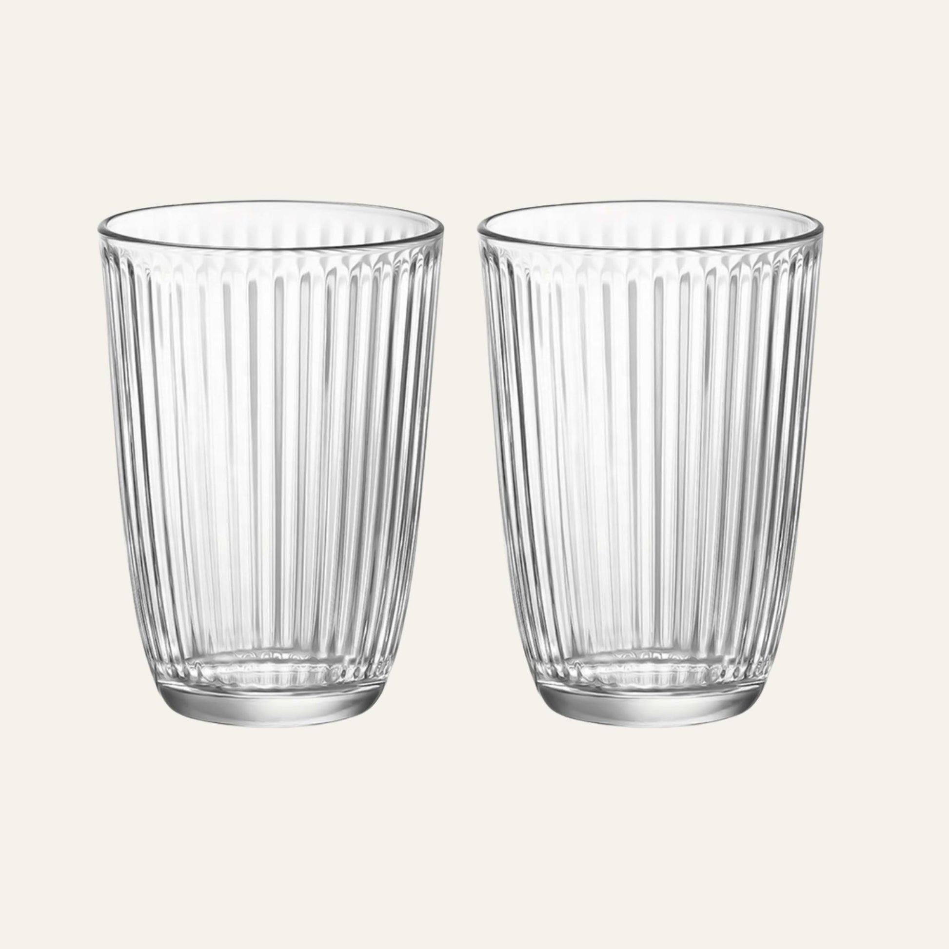 Lineo Trinkglas liniert titelbild 2er set