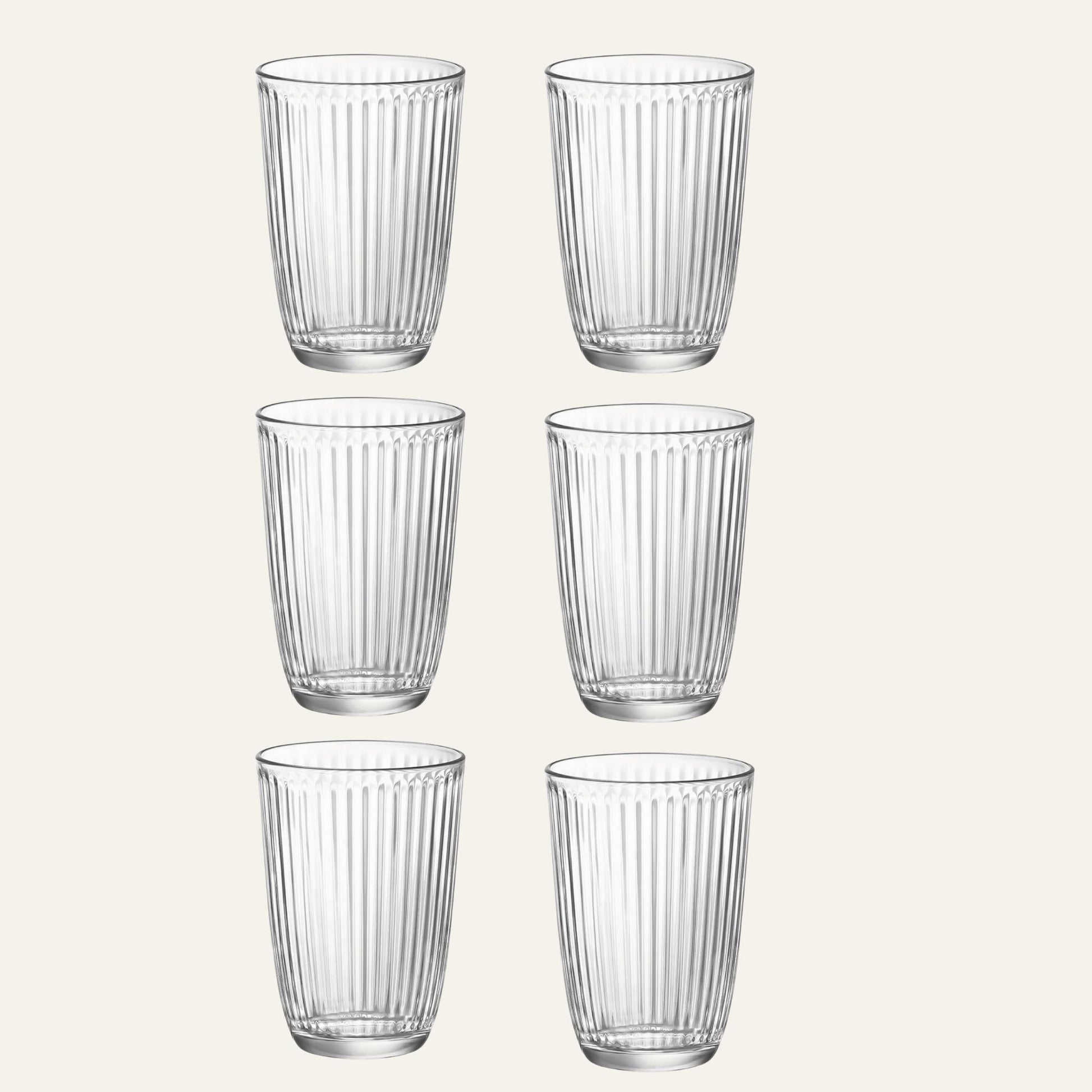 Lineo Trinkglas liniert titelbild 6er set