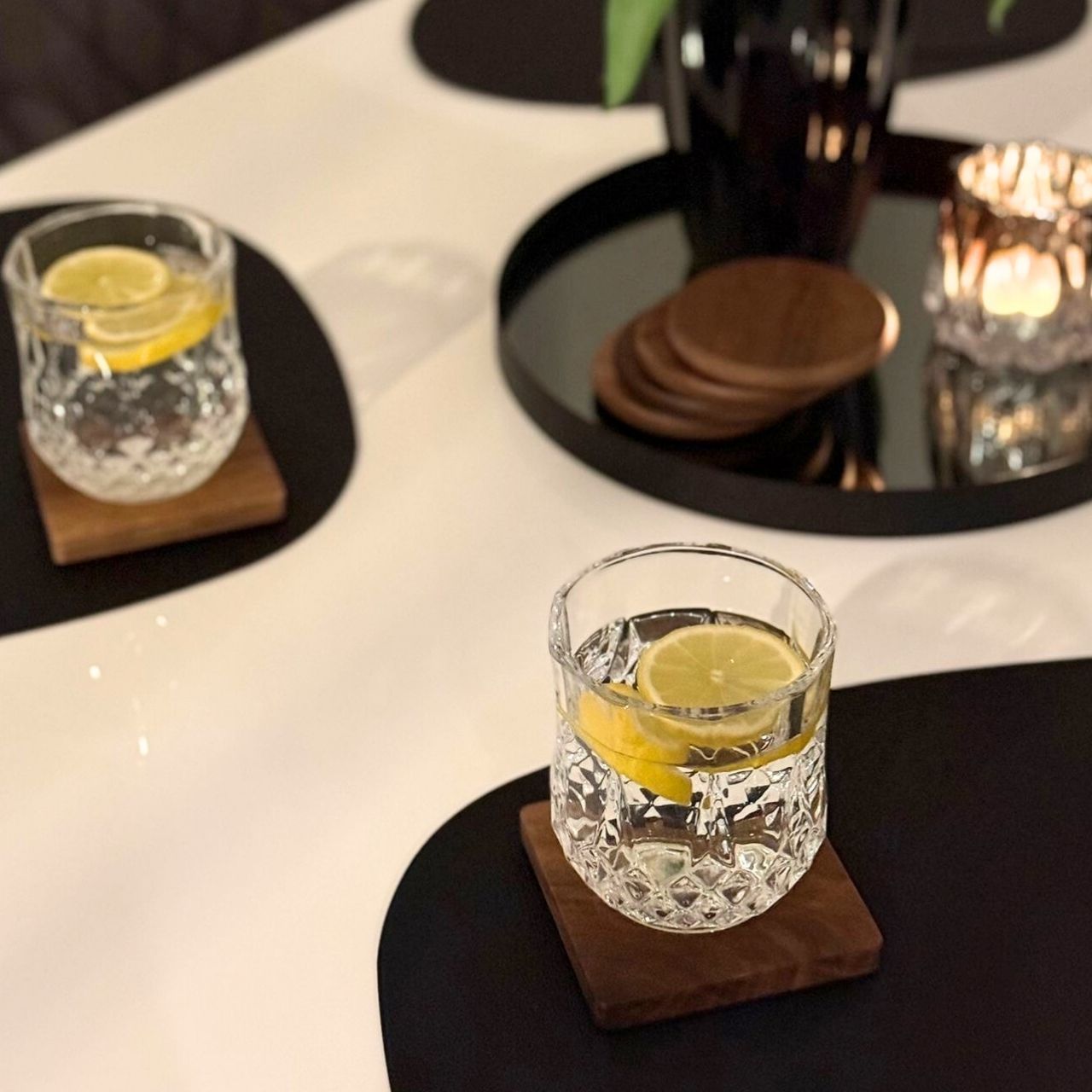 Luna Kurzglas mit funkelnder Struktur – Vintora Home