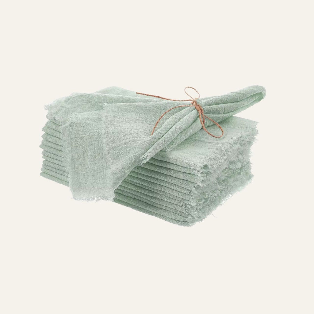 Mintgrüne Mira Serviette für moderne und gemütliche Tischdekoration