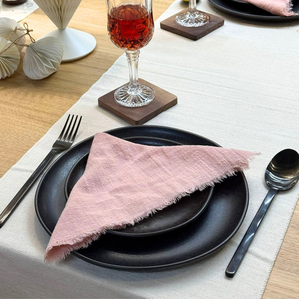 Baumwoll-Serviette in moderner, luftiger Musselin-Webart