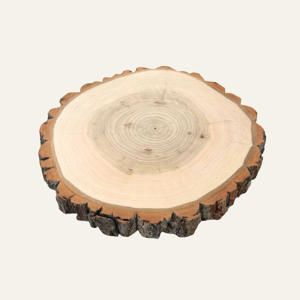 Dekorative Holzscheibe Niro 25 cm für Tischdekoration und Akzente