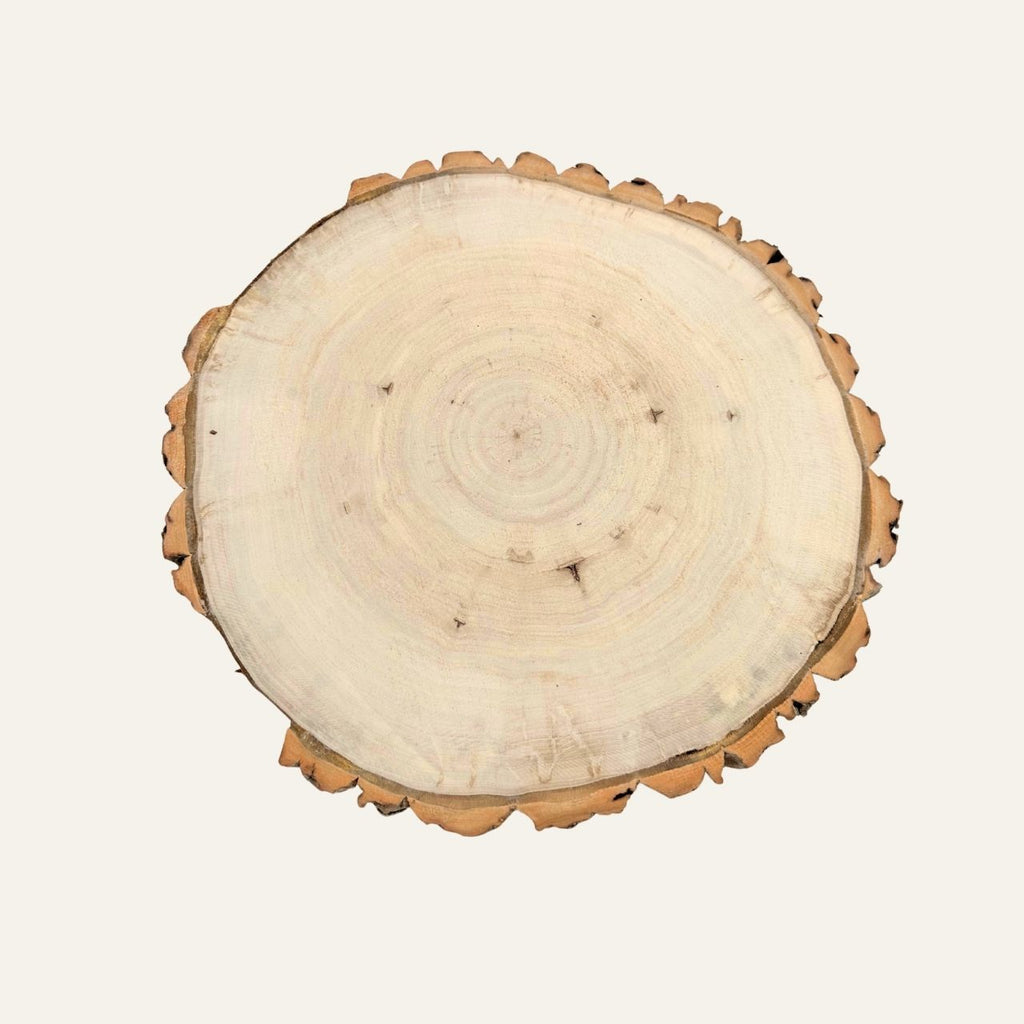Dekorative Holzscheibe Niro 35 cm für Tischdeko und Wohnakzente