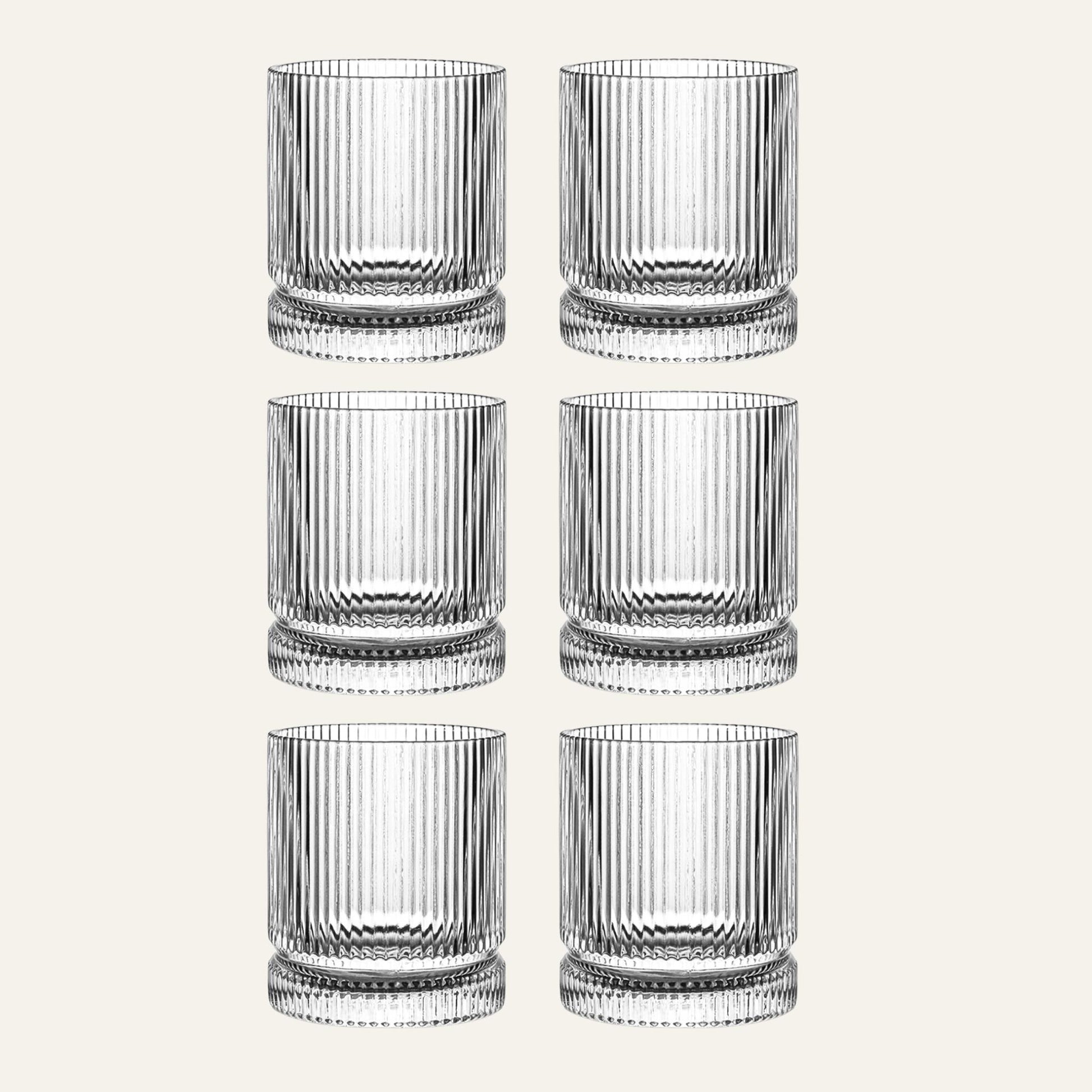 Riva Trinkglas gerillt titelbild 6er set