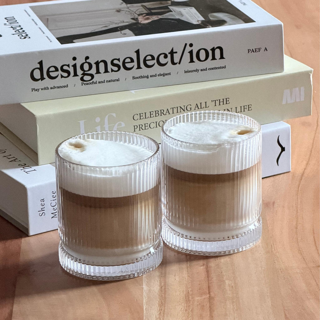 Riva Trinkglas gerillt mit kaffee beispiel