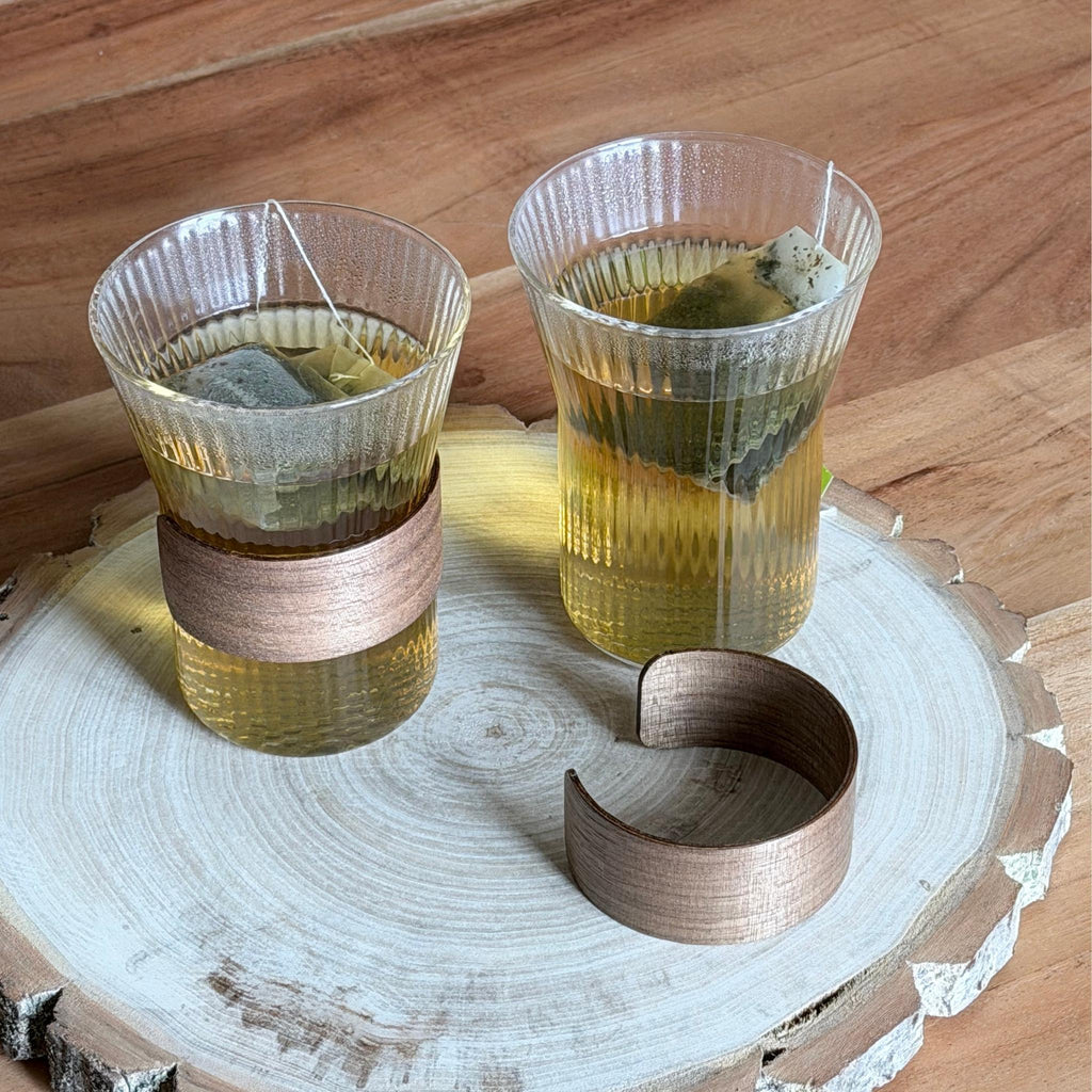Tavio Trinkglas mit tee und maschette