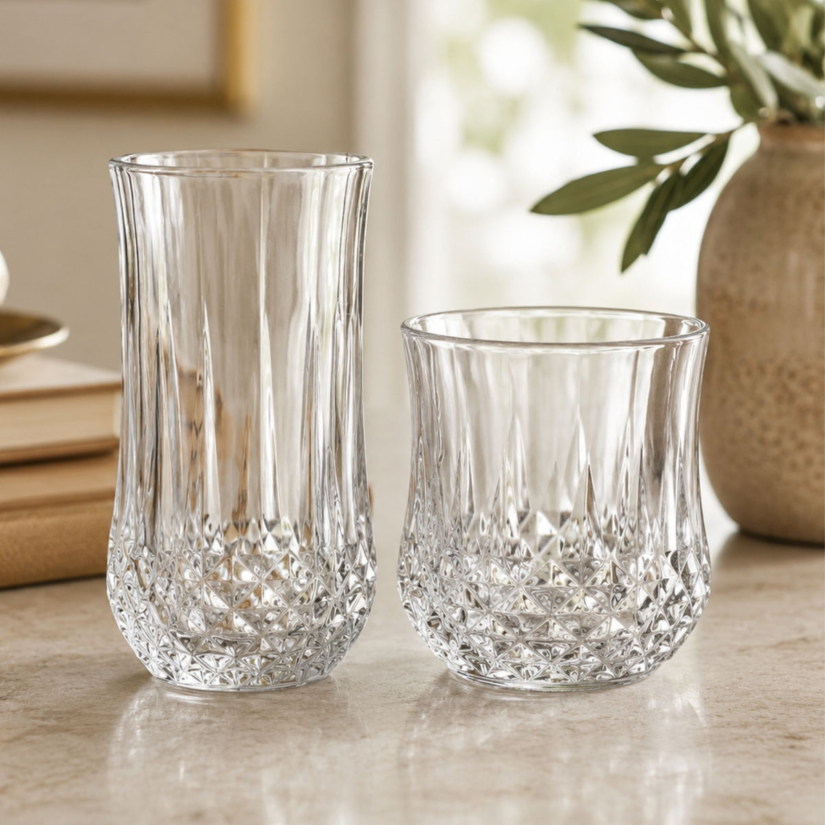 luna glas klein und groß set