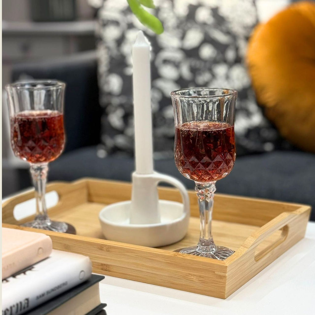 Vintora Home LUNA Weinglas – handverlesenes Glas mit harmonischem Design und natürlicher Eleganz.